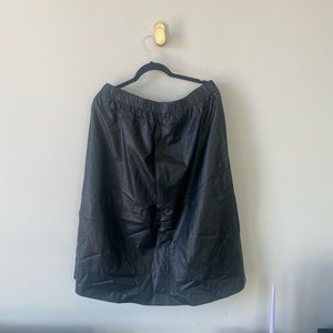 XL A NEW DAY Faux Leather Knee Length Pencil Skirt